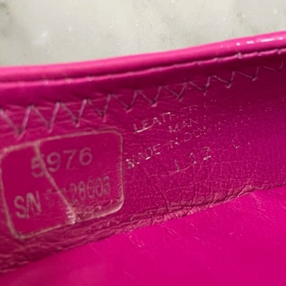 TORY BURCH Reva Ballet Elastic Back Ballet Flats Hot Pink Magenta 6 - Picture 12 of 16